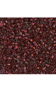 Miyuki delica beads 10/0 - Gold luster transparent red DBM-105